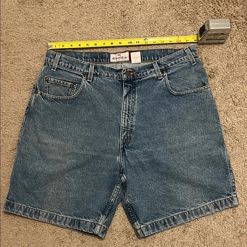 Vintage Levi's 545 Men's Classic Blue Jean Shorts Orange Tab